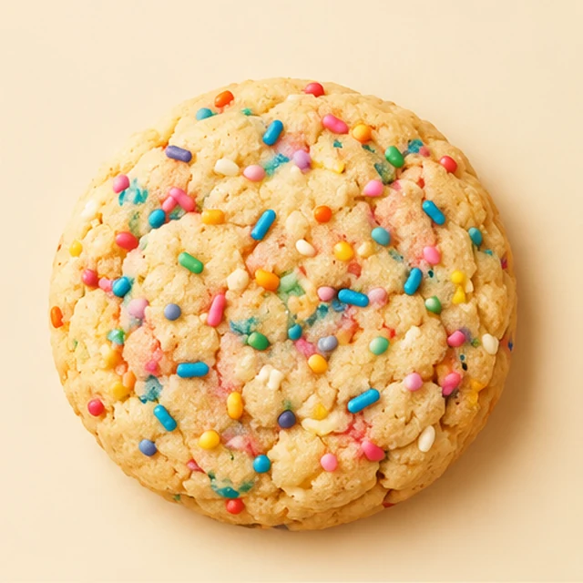 Colorful sprinkle cookie
